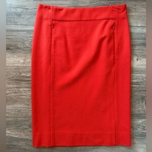 Diane Von Furstenberg Orange Pencil Skirt